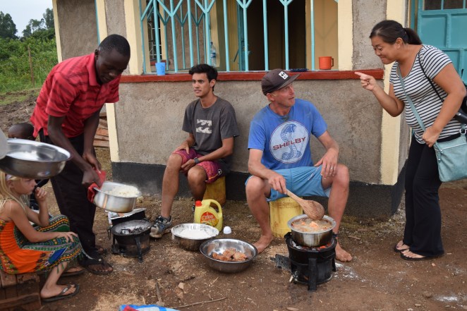 Celebrating with fried chicken